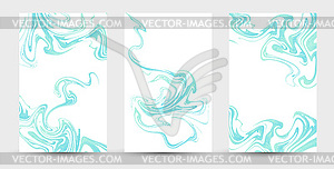 Blue marble template, artistic covers design, - vector clip art