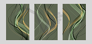 Abstract colorful flowing wave lines. Design elemen - vector image