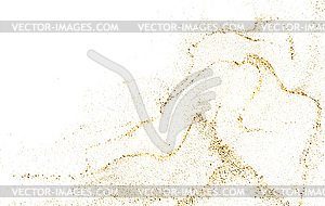 Abstract Gold design element with glitter effect - vector image