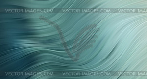 Abstract Waves. Shiny blue moving lines design - vector clipart