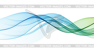 Abstract flowing wave lines background. Design - vector clipart