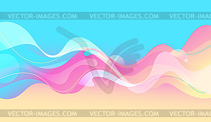 Modern colorful flow poster. Wave Liquid shape colo - vector image