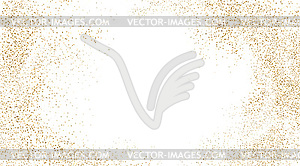Holiday Abstract shiny color gold bokeh and glitter - vector image