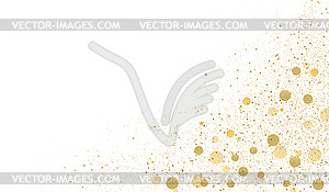 Holiday Abstract shiny color gold bokeh and glitter - vector clipart / vector image