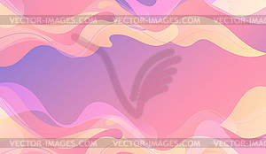 Modern colorful flow poster. Wave Liquid shape colo - vector image