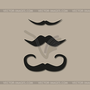 Men`s stylish mustache - vector image