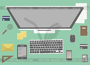 Flat Style Modern Design Concept of Creative - vector clipart