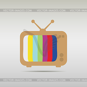 TV icon - vector clip art