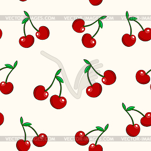 Cherry seamless pattern. texture for textile, - vector image