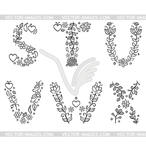 Letters - vector clipart