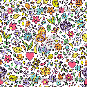 Floral background - vector clipart