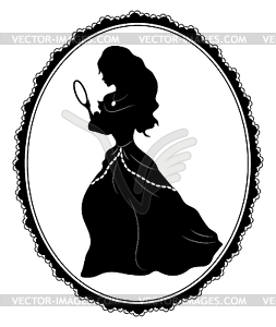 Female silhouette - vector clipart