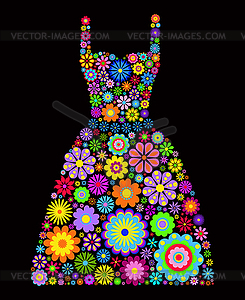 Flower dress - vector image