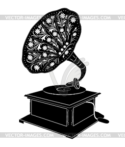 Gramophone - vector clip art