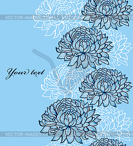 Chrysanthemums - vector clip art