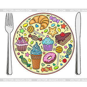 Sweets - vector clipart