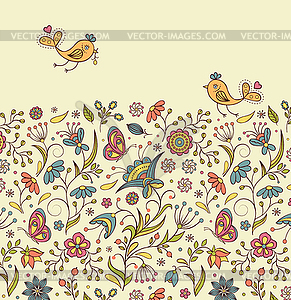 Floral background - vector clipart