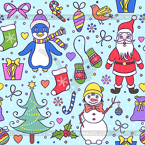 Christmas pattern - vector clipart