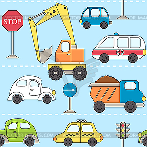 City traffic - vector image