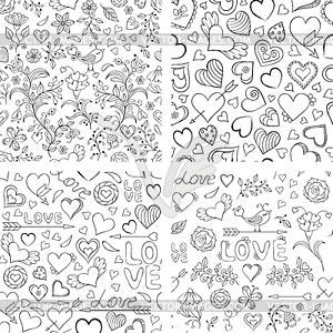 Seamless patterns - vector image