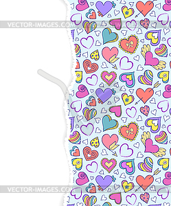 Pattern with torn paper - vector EPS clipart