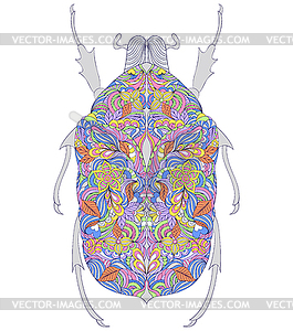 Красочные жук - иллюстрация в векторном формате