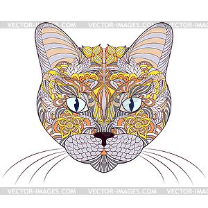 Head of cat - vector image