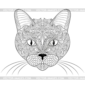 Head of cat - vector clipart