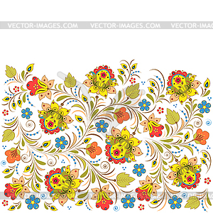 Traditional russian floral pattern - vector clipart