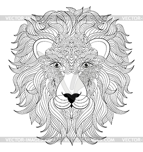 Head of lion - vector clipart