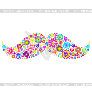 Цветочные усики - иллюстрация в векторном формате