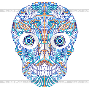 Floral skull - vector clipart / vector image