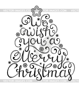 Christmas congratulation - vector clip art