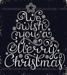 Christmas congratulation - vector clipart / vector image