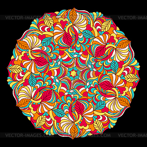 Abstract colorful mandala - vector clip art