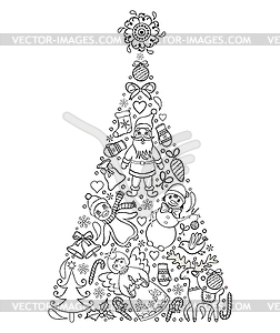 Christmas tree - royalty-free vector image