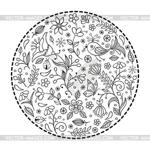 Floral pattern - vector clip art