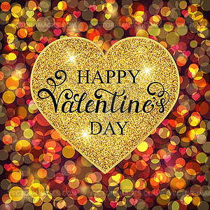 Valentine`s day card - vector image