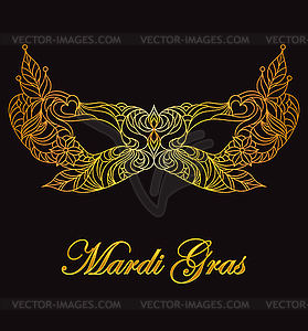 Carnival, masquerade mask - vector image