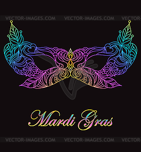 Carnival, masquerade mask - vector image