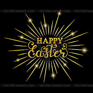 Happy Easter inscription - vector EPS clipart