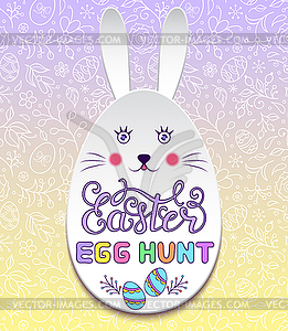 Floral easter card - vector clipart