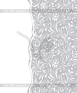 Pattern with abstract flowers - vector image