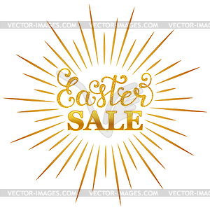 Easter sale inscription - royalty-free vector image