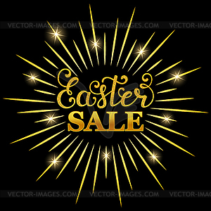 Easter sale inscription - vector clip art