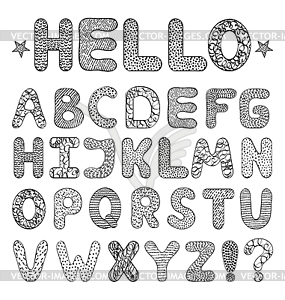 Alphabet - vector image