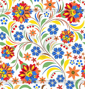 Russian floral ornament - vector image