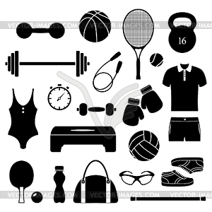 Fitness equipment - vector clipart