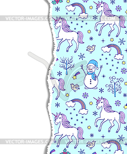 Christmas seamless pattern - stock vector clipart