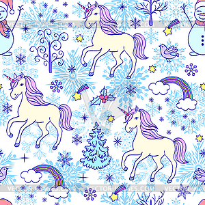 Christmas seamless pattern - royalty-free vector image